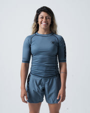 Kore V2 Short Sleeve Rashguard Charcoal Blue from Kingz