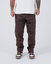 Casual Rip Stop Gi Pant - Brown Earthy brown from Kingz