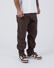 Casual Rip Stop Gi Pant - Brown from Kingz