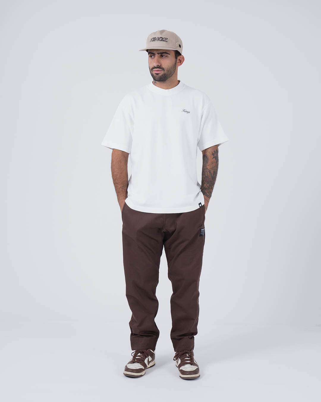 Casual Rip Stop Gi Pant - Brown from Kingz