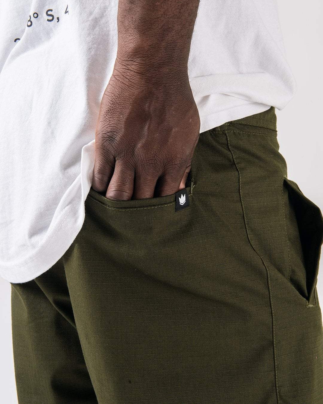Casual Rip Stop Gi Pants - Military Green from Kingz