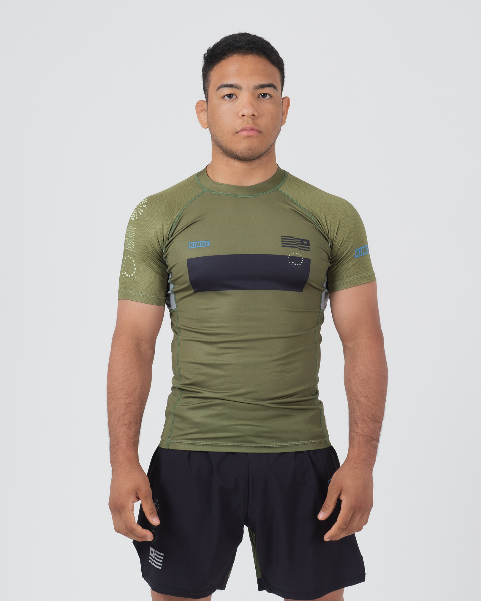 Trooper Rashguard Black Green from Kingz