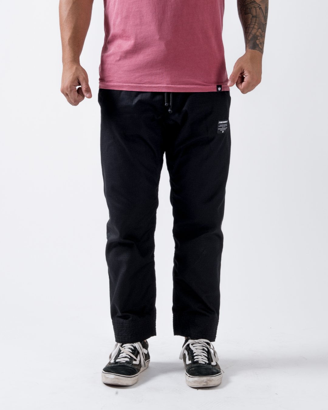 Casual Rip Stop Gi Pant - Black Black from Kingz
