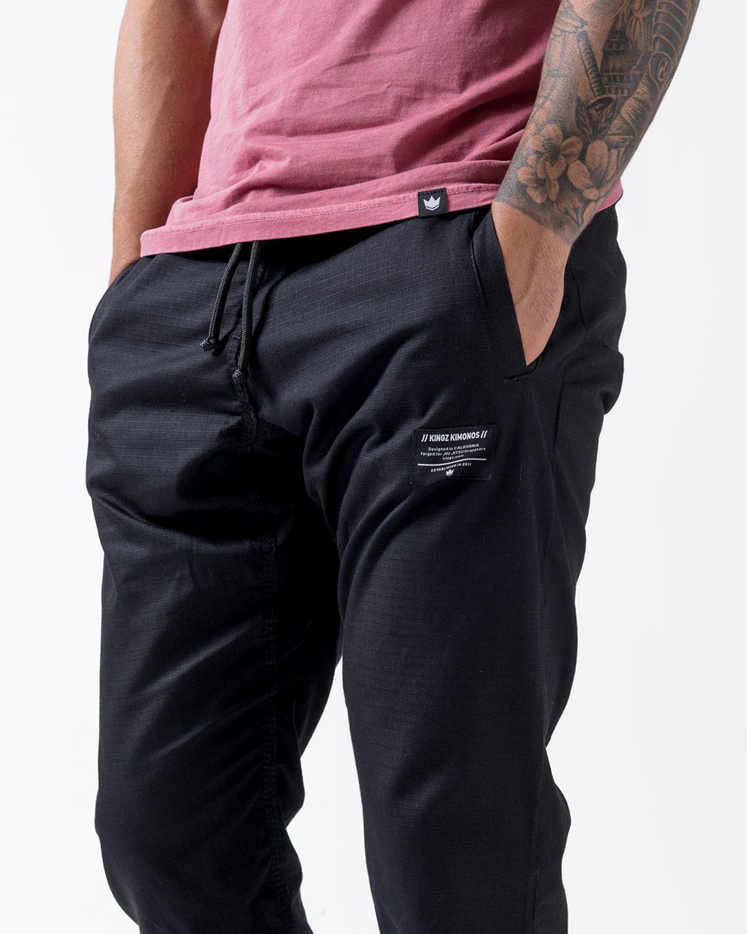 Casual Rip Stop Gi Pant - Black from Kingz