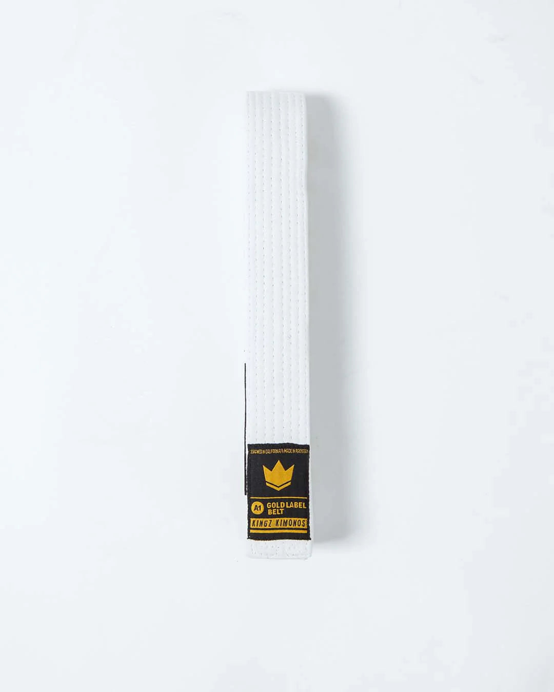 Gold Label V2 Jiu Jitsu Belts White from Kingz