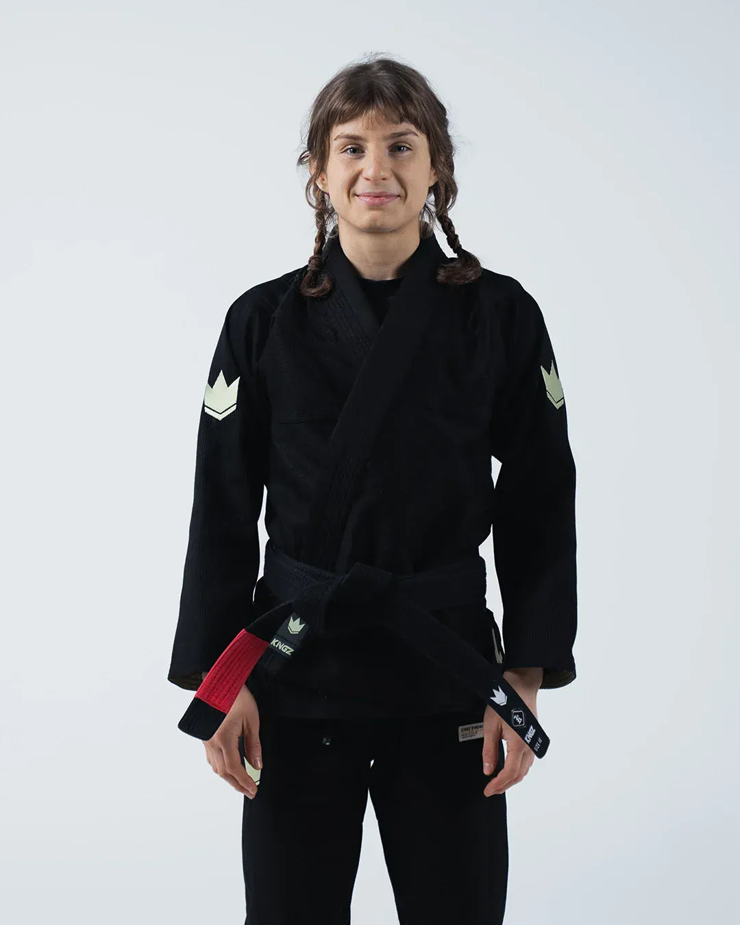 The ONE V2 Women's Jiu Jitsu Gi - Black Black from Kingz