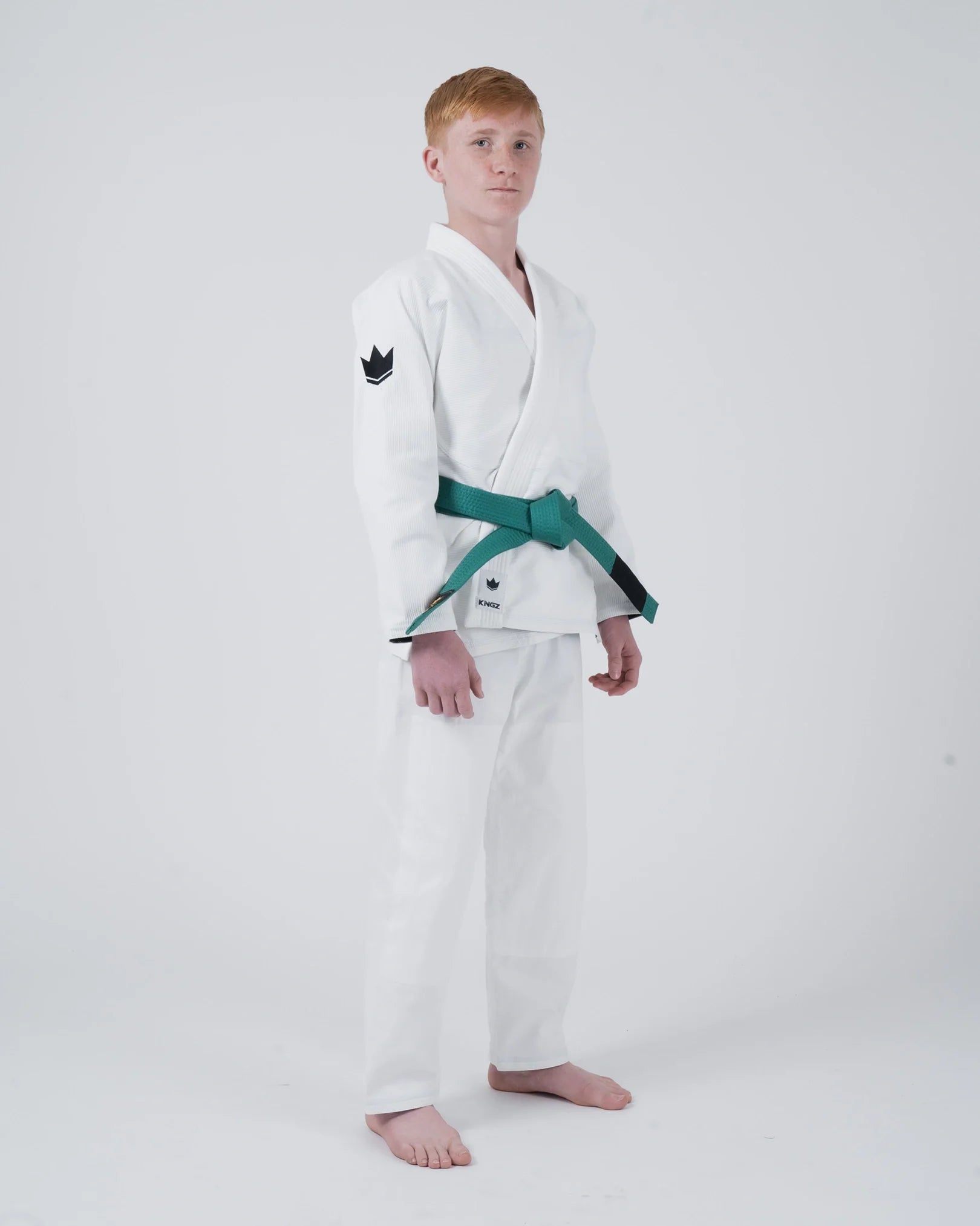 The ONE V2 Kids BJJ Gi - White from Kingz