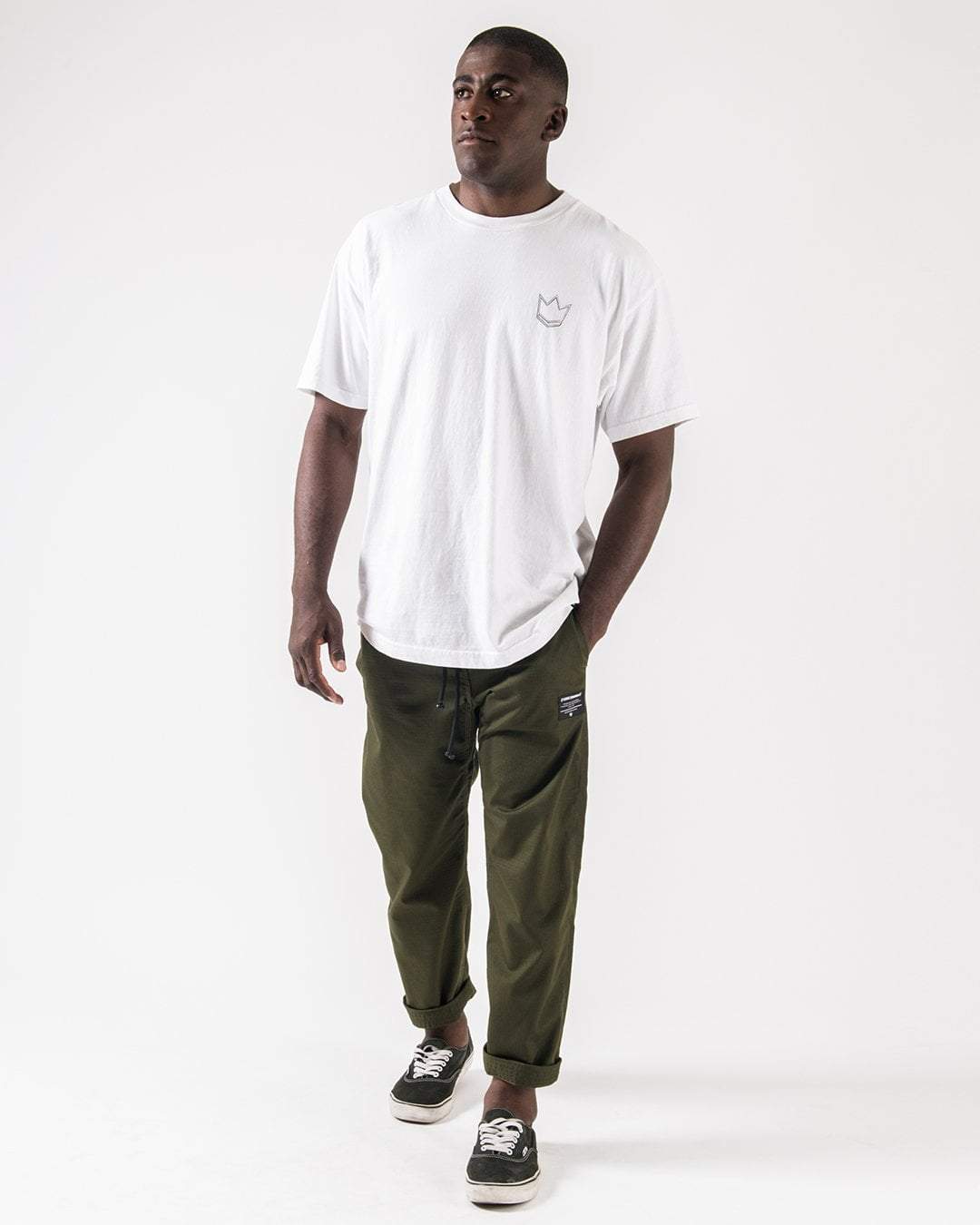 Casual Rip Stop Gi Pants - Military Green from Kingz