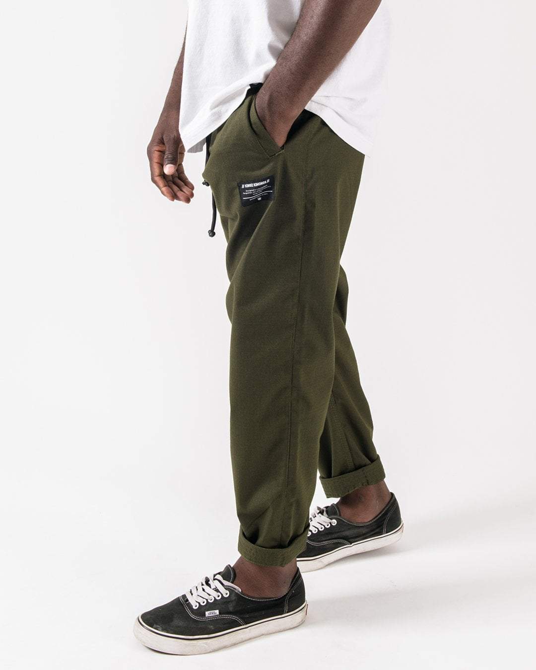 Casual Rip Stop Gi Pants - Military Green from Kingz